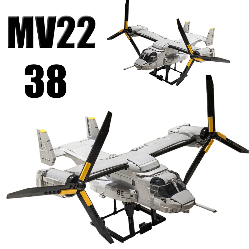 Jjrc Drone X12 - MV22 Osprey Tiltrotor MOC Transportvliegtuig Bouwstenenset
