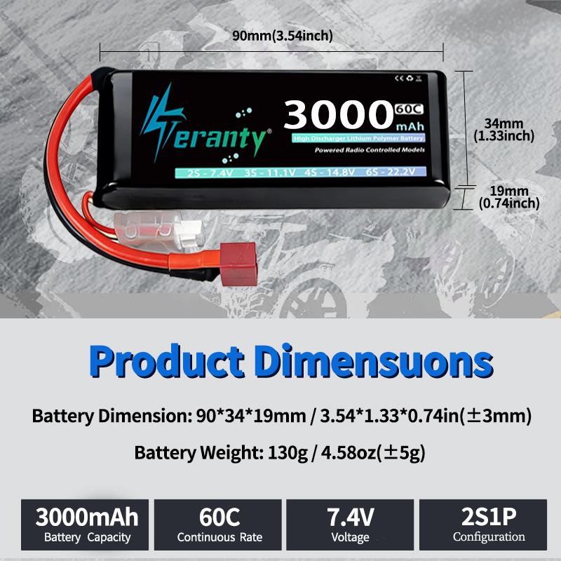 TERANTY 2S 3000mAh Lipo Batter - Drone Gimbal Controller recensie en prijs